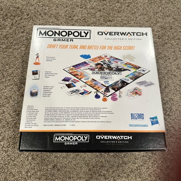 Monopoly gamer Overwatch monopoly gamer board game collector’s edition - Picture 2 of 4